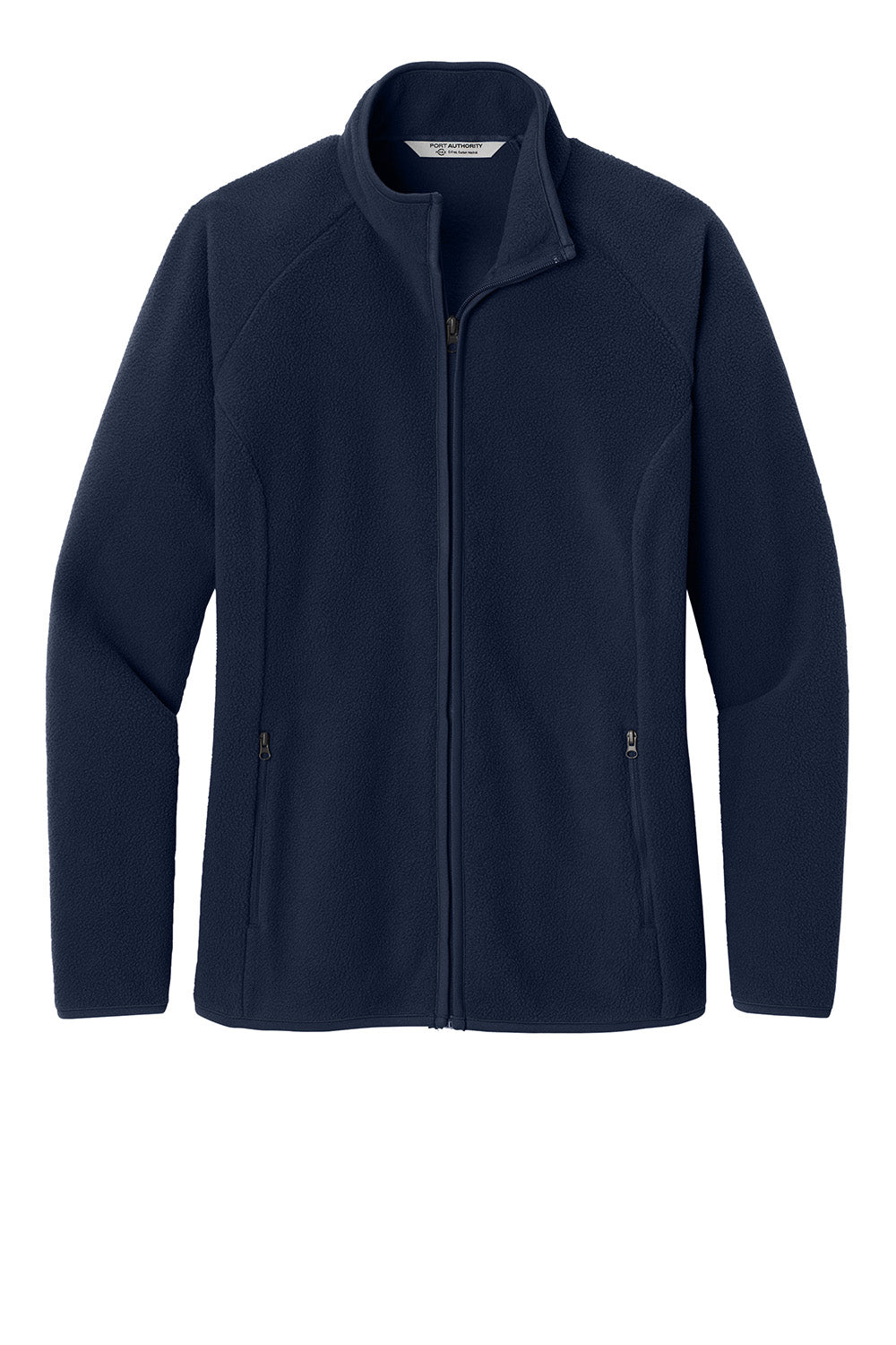 Port Authority L700 Womens C-FREE Raglan Fleece Full Zip Jacket True Navy Blue Flat Front