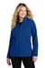 Port Authority L700 Womens C-FREE Raglan Fleece Full Zip Jacket True Royal Blue Model Front