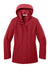 Port Authority L714 Womens C-FREE Full Zip Hooded Rain Jacket Rich Red Flat Front