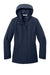 Port Authority L714 Womens C-FREE Full Zip Hooded Rain Jacket True Navy Blue Flat Front