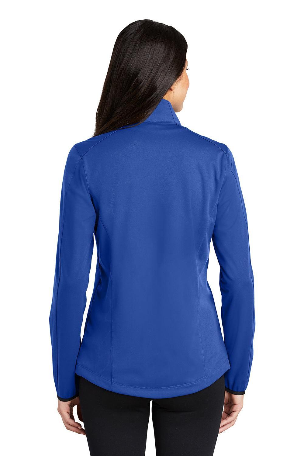 Port Authority L717 Womens Active Wind & Water Resistant Full Zip Jacket True Royal Blue Model Back