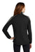 Port Authority L718 Womens Active Wind & Water Resistant Full Zip Jacket Deep Black/Steel Grey Model Back