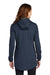 Port Authority L719 Womens Active Wind & Water Resistant Full Zip Hooded Jacket Dress Navy Blue Model Back