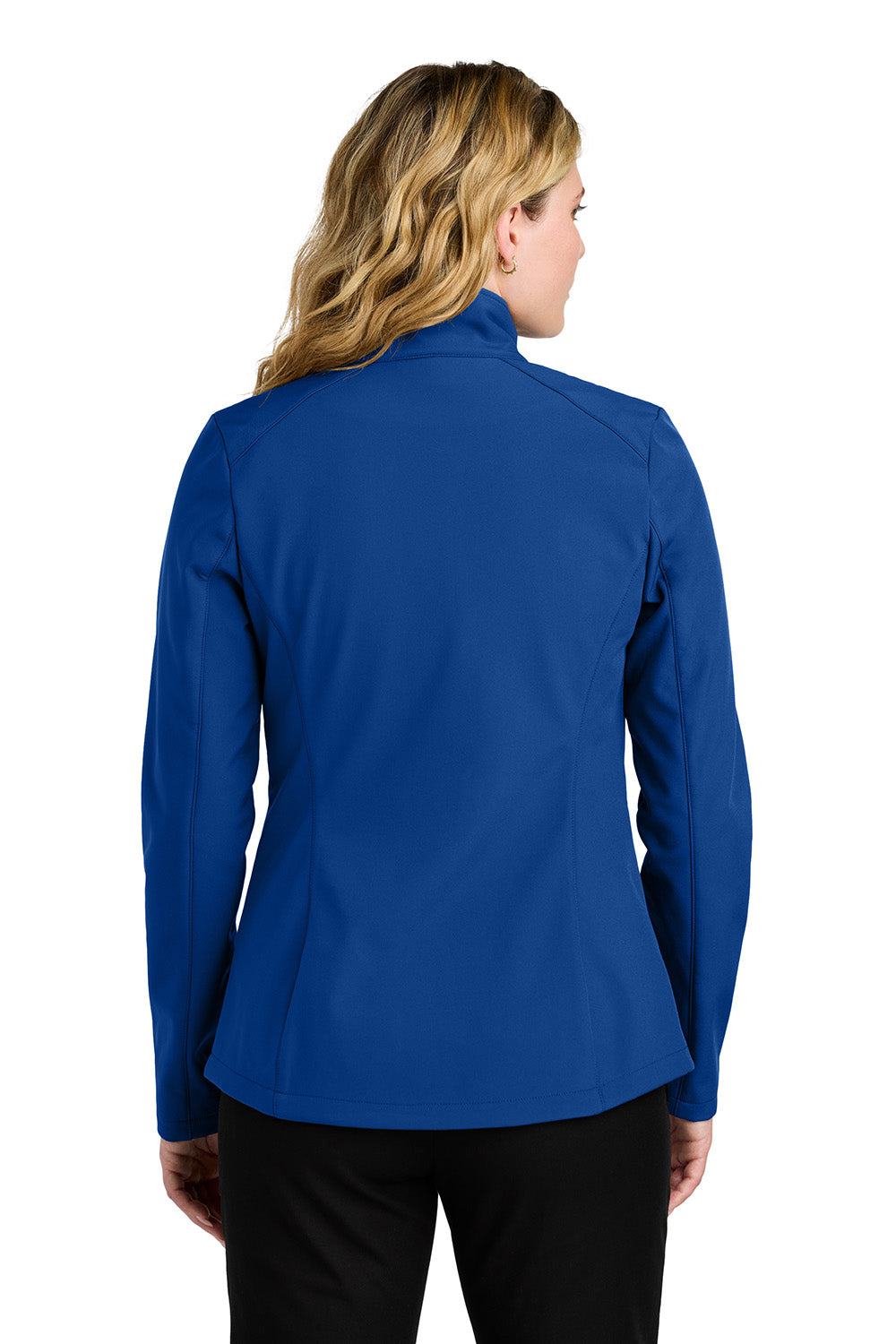 Port Authority L720 Womens C-FREE Core Soft Shell Full Zip Jacket True Royal Blue Model Back