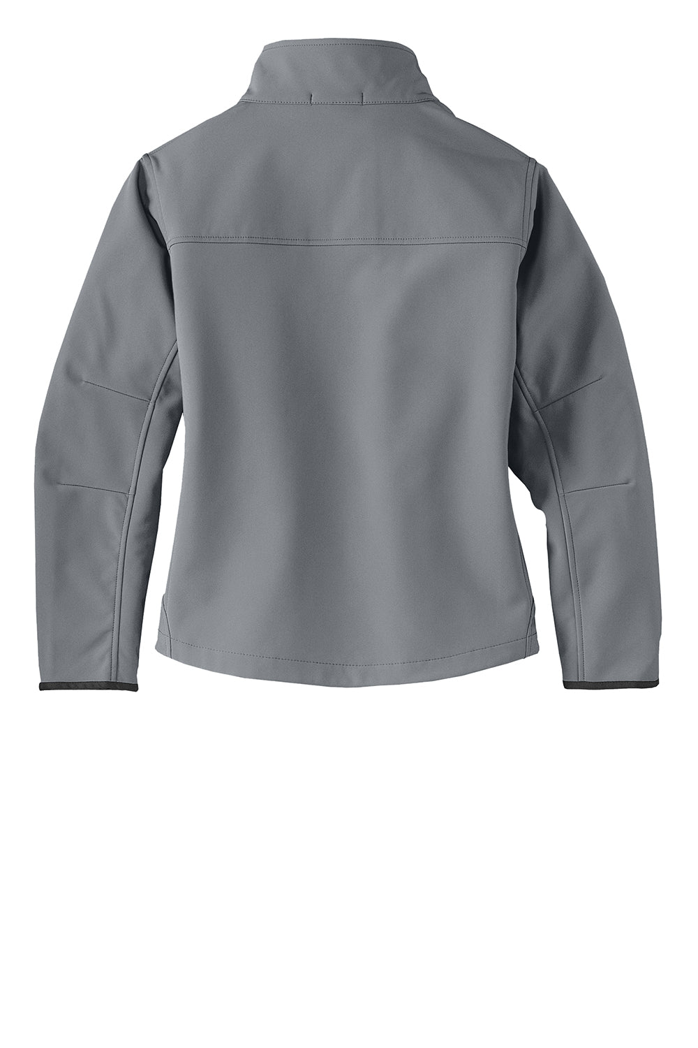 Port Authority L790 Womens Glacier Wind & Water Resistant Full Zip Jacket Smoke Grey/Chrome Grey Flat Back