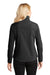 Port Authority L790 Womens Glacier Wind & Water Resistant Full Zip Jacket Black/Chrome Grey Model Back