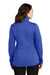 Port Authority L804 Womens Smooth Fleece 1/4 Zip Hooded Jacket True Royal Blue Model Back