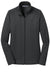 Port Authority L805 Womens Full Zip Jacket Iron Grey Flat Front