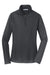 Port Authority L806 Womens Moisture Wicking 1/4 Zip Sweatshirt Battleship Grey Flat Front