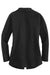 Port Authority L807 Womens Long Sleeve Cardigan Sweater Deep Black Flat Back