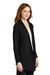 Port Authority L807 Womens Long Sleeve Cardigan Sweater Deep Black Model 3q