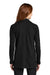 Port Authority L807 Womens Long Sleeve Cardigan Sweater Deep Black Model Back