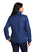 Port Authority L850 Womens Water Resistant Packable Puffy Full Zip Jacket Cobalt Blue Model Back