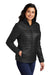 Port Authority L850 Womens Water Resistant Packable Puffy Full Zip Jacket Deep Black Model 3q