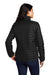 Port Authority L850 Womens Water Resistant Packable Puffy Full Zip Jacket Deep Black Model Back