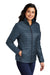 Port Authority L850 Womens Water Resistant Packable Puffy Full Zip Jacket Regatta Blue/River Navy Blue Model 3q