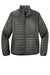 Port Authority L850 Womens Water Resistant Packable Puffy Full Zip Jacket Sterling Grey/Graphite Grey Flat Front