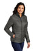 Port Authority L850 Womens Water Resistant Packable Puffy Full Zip Jacket Sterling Grey/Graphite Grey Model 3q