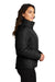 Port Authority L852 Womens Water Resistant Full Zip Puffer Jacket Deep Black Model Side