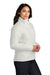 Port Authority L852 Womens Water Resistant Full Zip Puffer Jacket Marshmallow White Model Side