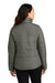 Port Authority L852 Womens Water Resistant Full Zip Puffer Jacket Shadow Grey Model Back