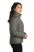 Port Authority L852 Womens Water Resistant Full Zip Puffer Jacket Shadow Grey Model Side