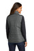 Port Authority L853 Womens Water Resistant Full Zip Puffer Vest Shadow Grey Model Back