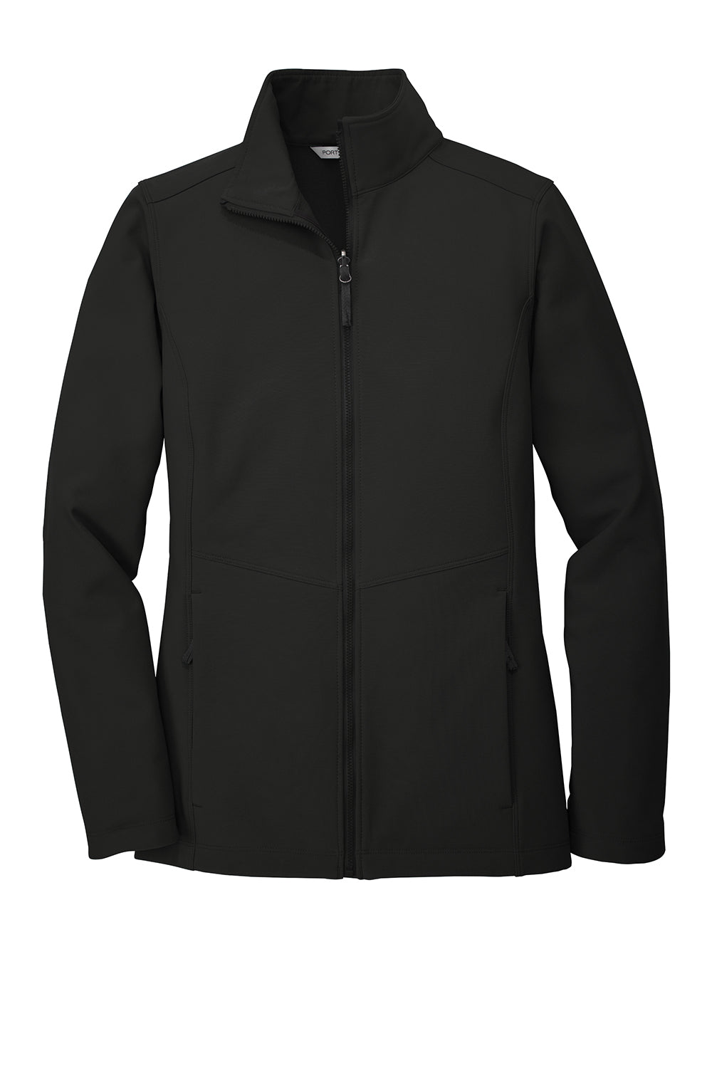 Port Authority L901 Womens Collective Wind & Water Resistant Full Zip Jacket Deep Black Flat Front