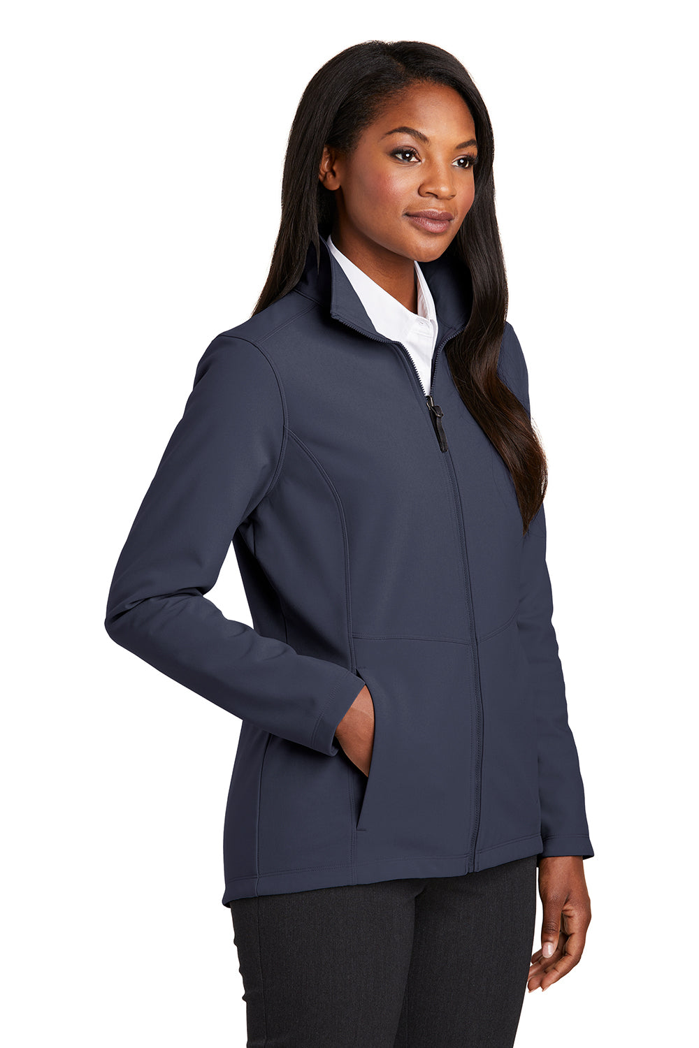 Port Authority L901 Womens Collective Wind & Water Resistant Full Zip Jacket River Navy Blue Model 3q