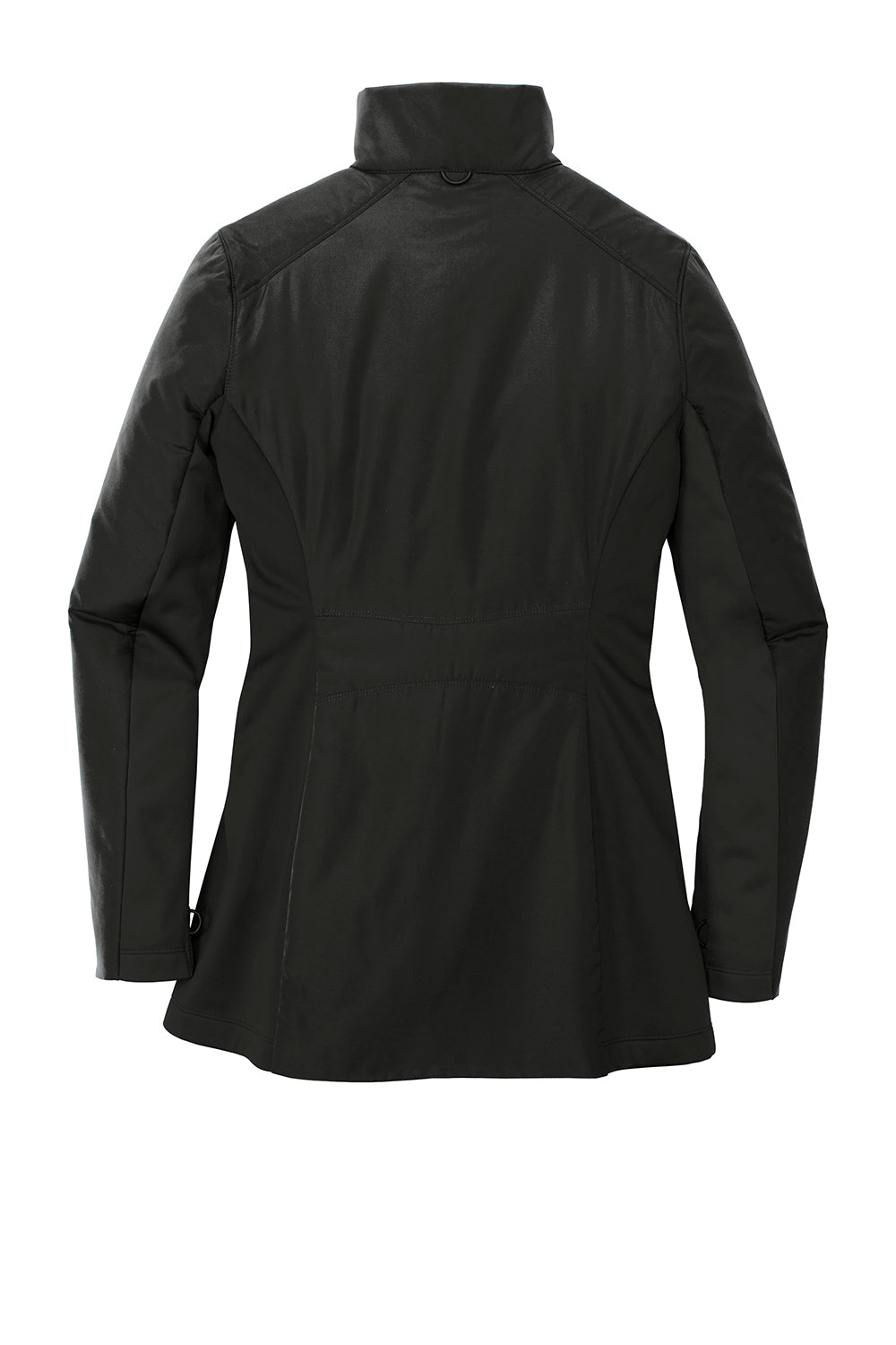 Port Authority L902 Womens Collective Wind & Water Resistant Full Zip Jacket Deep Black Flat Back