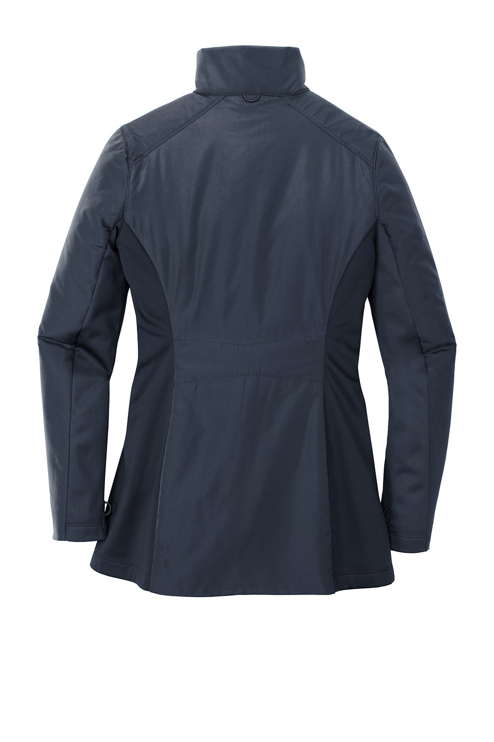 Port Authority L902 Womens Collective Wind & Water Resistant Full Zip Jacket River Navy Blue Flat Back