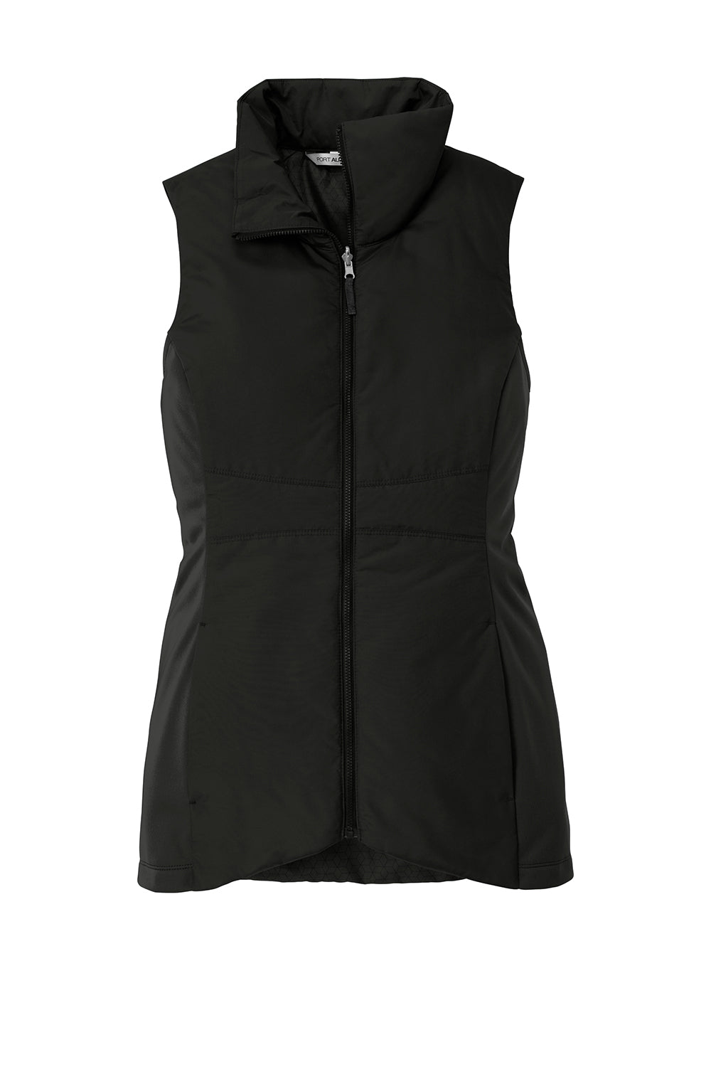 Port Authority L903 Womens Collective Wind & Water Resistant Full Zip Vest Deep Black Flat Front