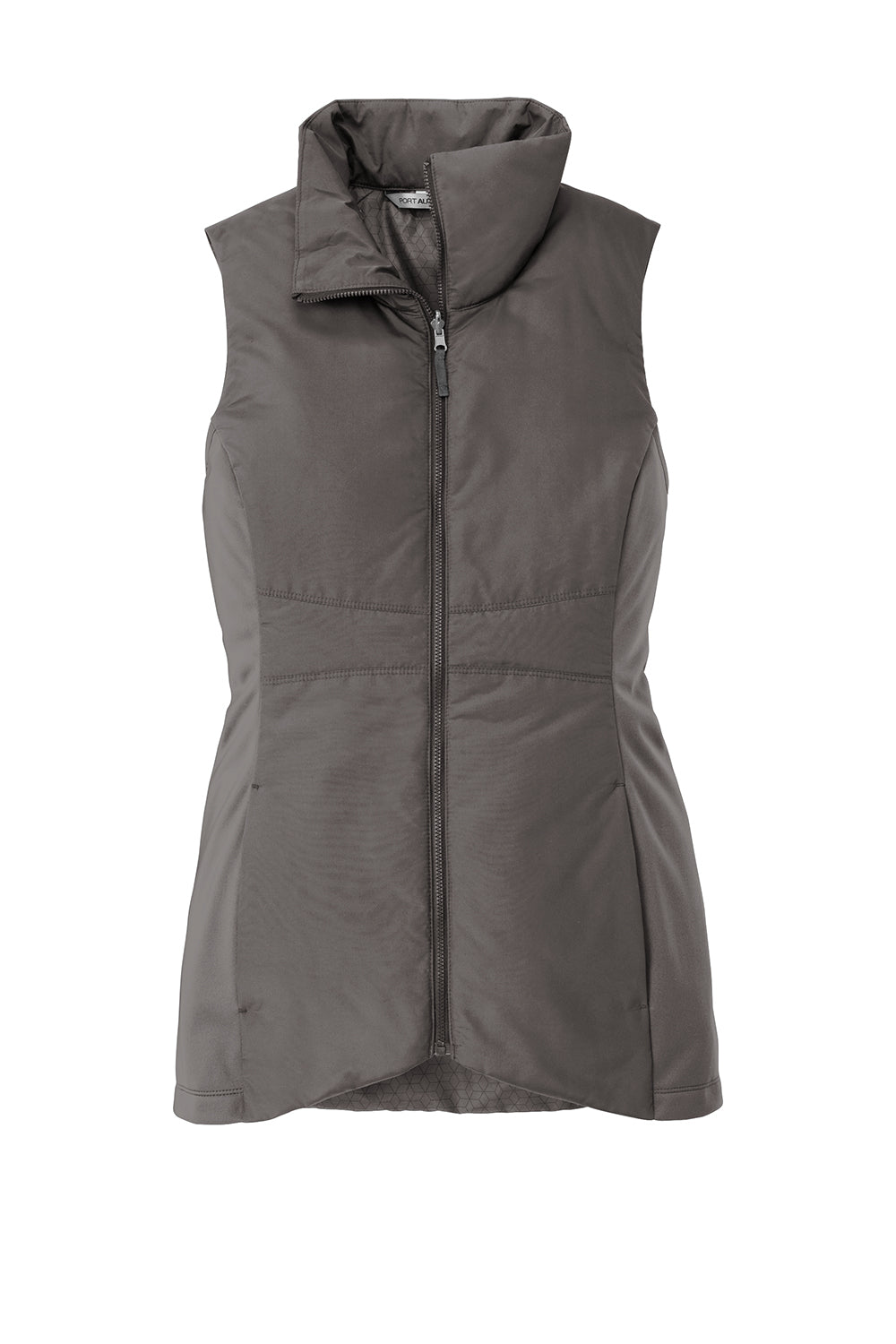 Port Authority L903 Womens Collective Wind & Water Resistant Full Zip Vest Graphite Grey Flat Front