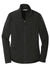 Port Authority L904 Womens Collective Full Zip Smooth Fleece Jacket Deep Black Flat Front