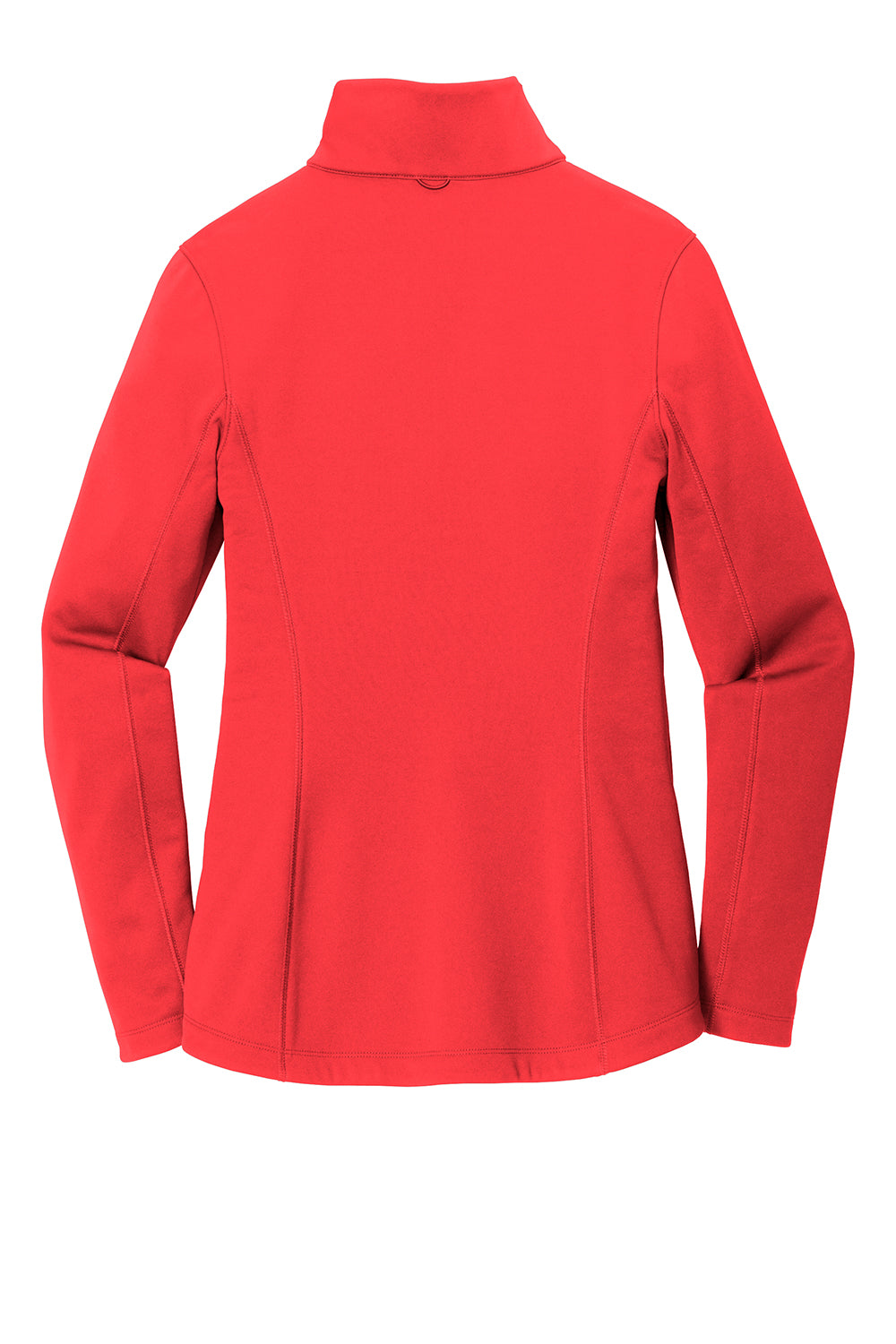 Port Authority L904 Womens Collective Full Zip Smooth Fleece Jacket Pepper Red Flat Back