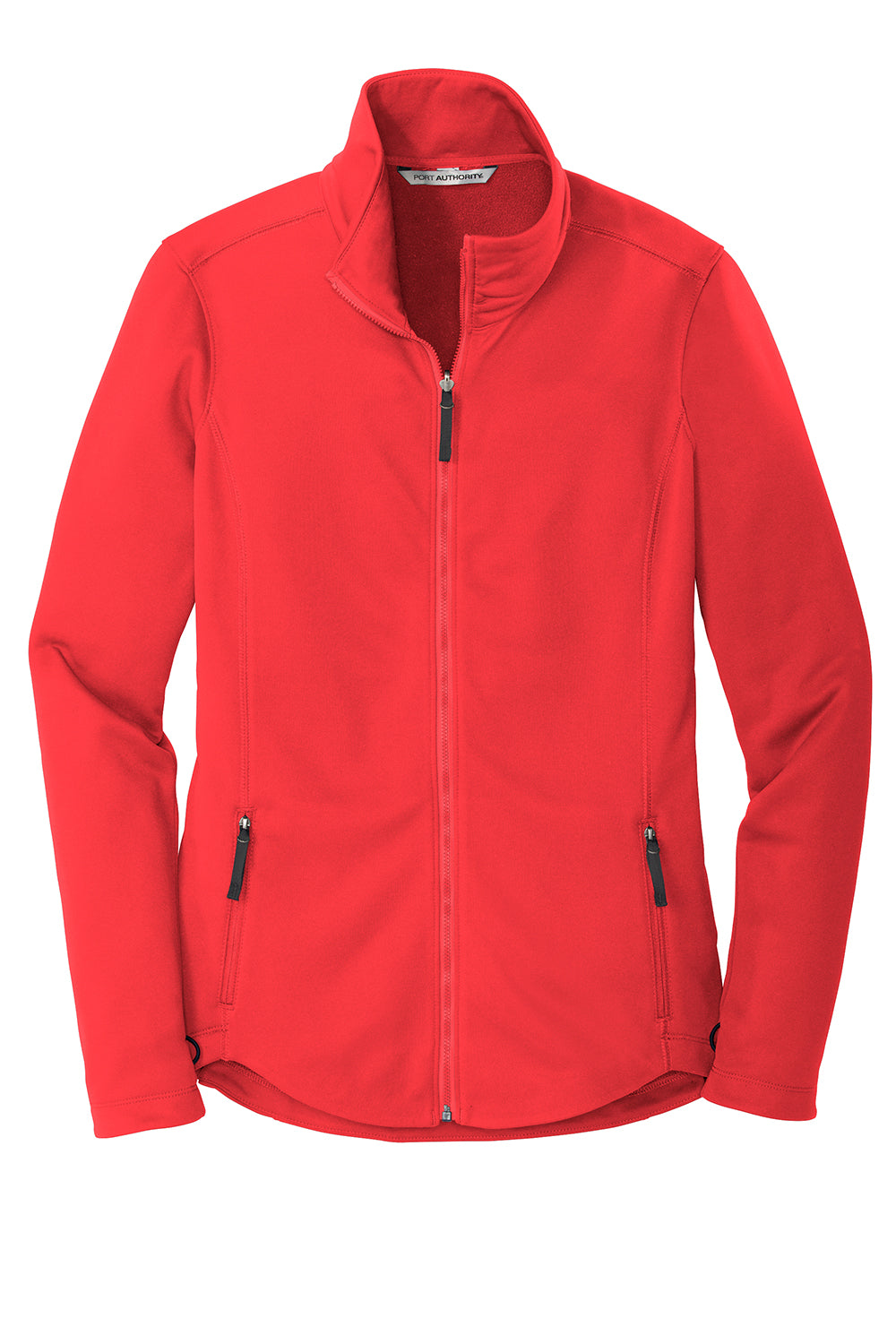 Port Authority L904 Womens Collective Full Zip Smooth Fleece Jacket Pepper Red Flat Front