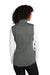 Port Authority L906 Womens Collective Smooth Fleece Full Zip Vest Graphite Grey Model Back