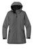 Port Authority L920 Womens Collective Tech Waterproof Full Zip Outer Shell Hooded Jacket Graphite Grey Flat Front