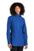 Port Authority L920 Womens Collective Tech Waterproof Full Zip Outer Shell Hooded Jacket True Royal Blue Model Front