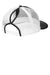 Port Authority LC111 Snapback Ponytail Trucker Hat Black/White Flat Back