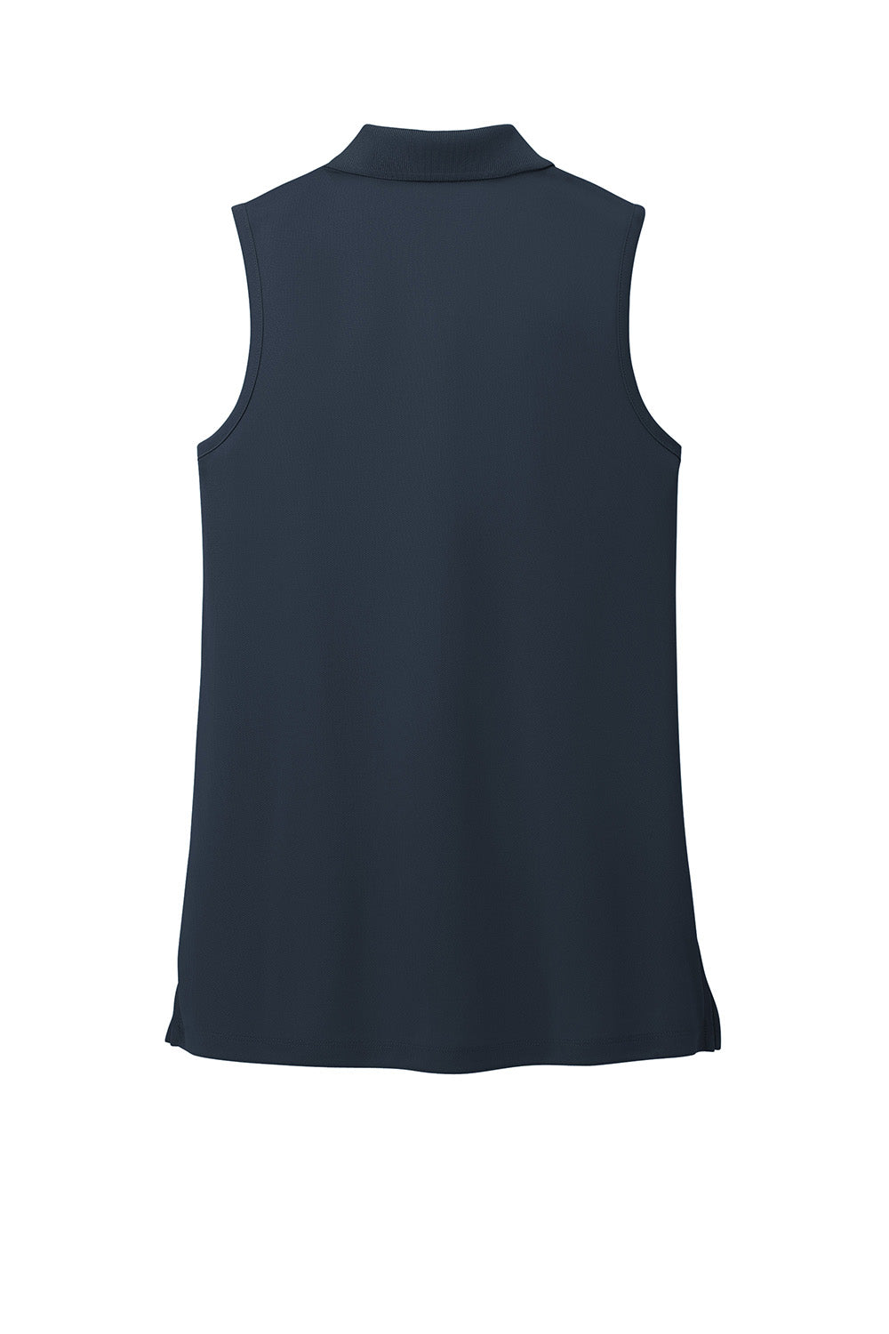 Port Authority LK110SV Womens Dry Zone UV Micro Mesh Sleeveless Polo Shirt River Navy Blue Flat Back