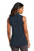 Port Authority LK110SV Womens Dry Zone UV Micro Mesh Sleeveless Polo Shirt River Navy Blue Model Back