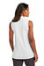 Port Authority LK110SV Womens Dry Zone UV Micro Mesh Sleeveless Polo Shirt White Model Back