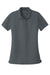 Port Authority LK110 Womens Dry Zone Moisture Wicking Short Sleeve Polo Shirt Graphite Grey Flat Front