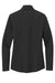 Port Authority LK112 Womens Dry Zone Moisture Wicking Micro Mesh 1/4 Zip Sweatshirt Deep Black Flat Back