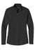 Port Authority LK112 Womens Dry Zone Moisture Wicking Micro Mesh 1/4 Zip Sweatshirt Deep Black Flat Front