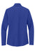 Port Authority LK112 Womens Dry Zone Moisture Wicking Micro Mesh 1/4 Zip Sweatshirt True Royal Blue Flat Back