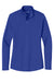 Port Authority LK112 Womens Dry Zone Moisture Wicking Micro Mesh 1/4 Zip Sweatshirt True Royal Blue Flat Front