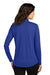 Port Authority LK112 Womens Dry Zone Moisture Wicking Micro Mesh 1/4 Zip Sweatshirt True Royal Blue Model Back