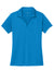 Port Authority LK398 Womens Staff Performance Moisture Wicking Short Sleeve Polo Shirt Brilliant Blue Flat Front